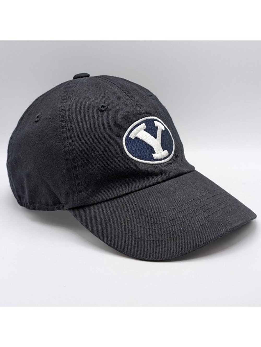 BYU Cougars Hat Cap Adult Black NCAA Brigham Young University Utah Strap Back